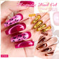 MEET ACROSS Pink Red Cat Eye Gel Nail Polish 7ml Jelly Amber Cat Magnetic Gel Nail Soak Off UV LED Semi Permanent Gel Nail Art