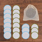 20Piece/Pack Makeup Remover Pads Washable Rounds Cleaning Cotton Reusable Facial Make Up Removal Pads Tool Matching Mesh Bag