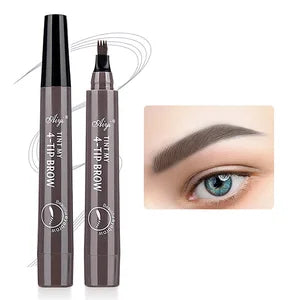 Precision Four-Tip Waterproof Eyebrow Pencil – Long-Lasting, Smudge-Proof, Natural Finish Eyebrow Enhancer