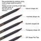 HAOZHUANG Waterproof Long-Lasting Eyebrow Pencil with Soft Brush – Smudge-Proof Daily Eyebrow Makeup Tool