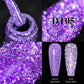 MEET ACROSS 7ml Reflective Glitter Gel Nail Polish Pink Green Purple Sparkling Soak Off UV Gel Polish for Manicure DIY Nail Art