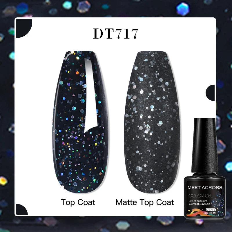 MEET ACROSS 7ml Golden Cat Magnetic Gel Nail Polish Dark Brown Red Green Christmas Nail Art Varnish Winter Autumn For Nails