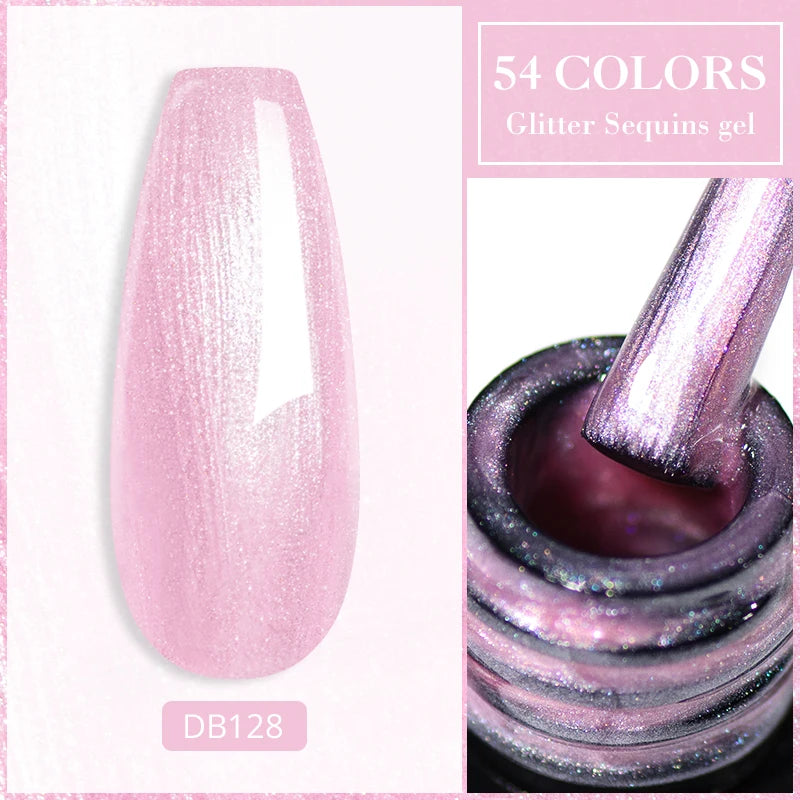 7ML Jelly Gel Nail Polish Black Crystal Translucent Dull Color Nail Art Gel Semi Permanent Varnish Soak Off UV LED Gel Polish