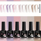 TARTU 6pcs 8ml Cat Eye Gel Nail Polish Set, 6 Colors Gel Polish Kit, Soak Off for Uv/Led, for Salon and Nail Art DIY At Home