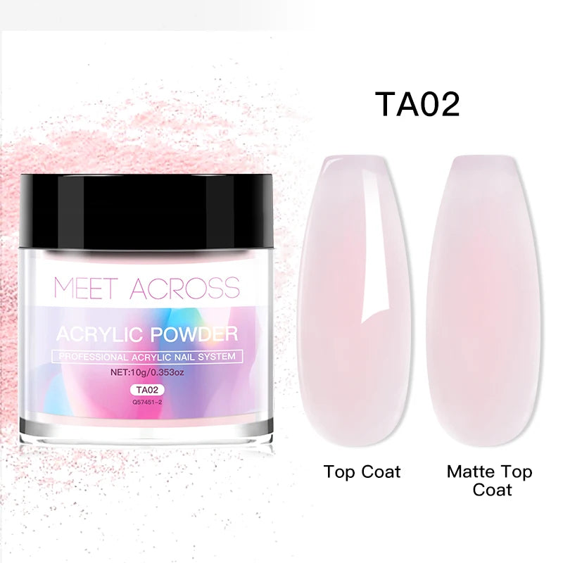 MEET ACROSS 40ml Acrylic Liquid Monomer For Nails Nail Art Carving Extension For Acrylic Powder Acrylic Crystal Liquid Manicure