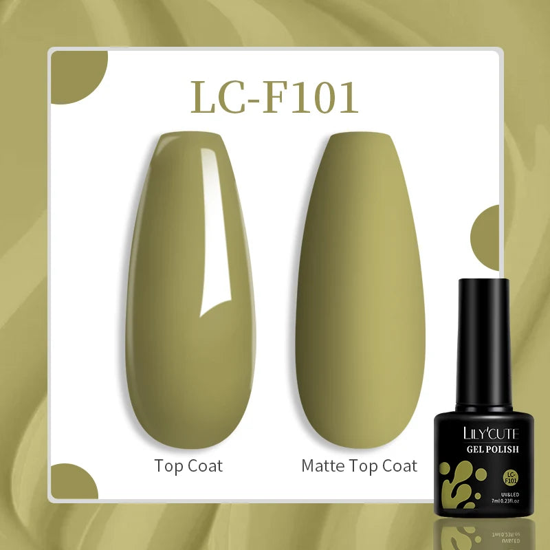 LILYCUTE 7ML Eggshell Gel Nail Polish White Black Material Semi Permanent Autumn Varnish With Any Color Gel Soak Off UV Manicure