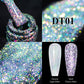 MEET ACROSS 7ml Reflective Glitter Gel Nail Polish Pink Green Purple Sparkling Soak Off UV Gel Polish for Manicure DIY Nail Art