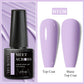 MEET ACROSS 7ml Purple Nail Gel Polish Semi Permanent Nail Art For Nails Decoration UV LED Painting Gel Varnish Nail Supplies