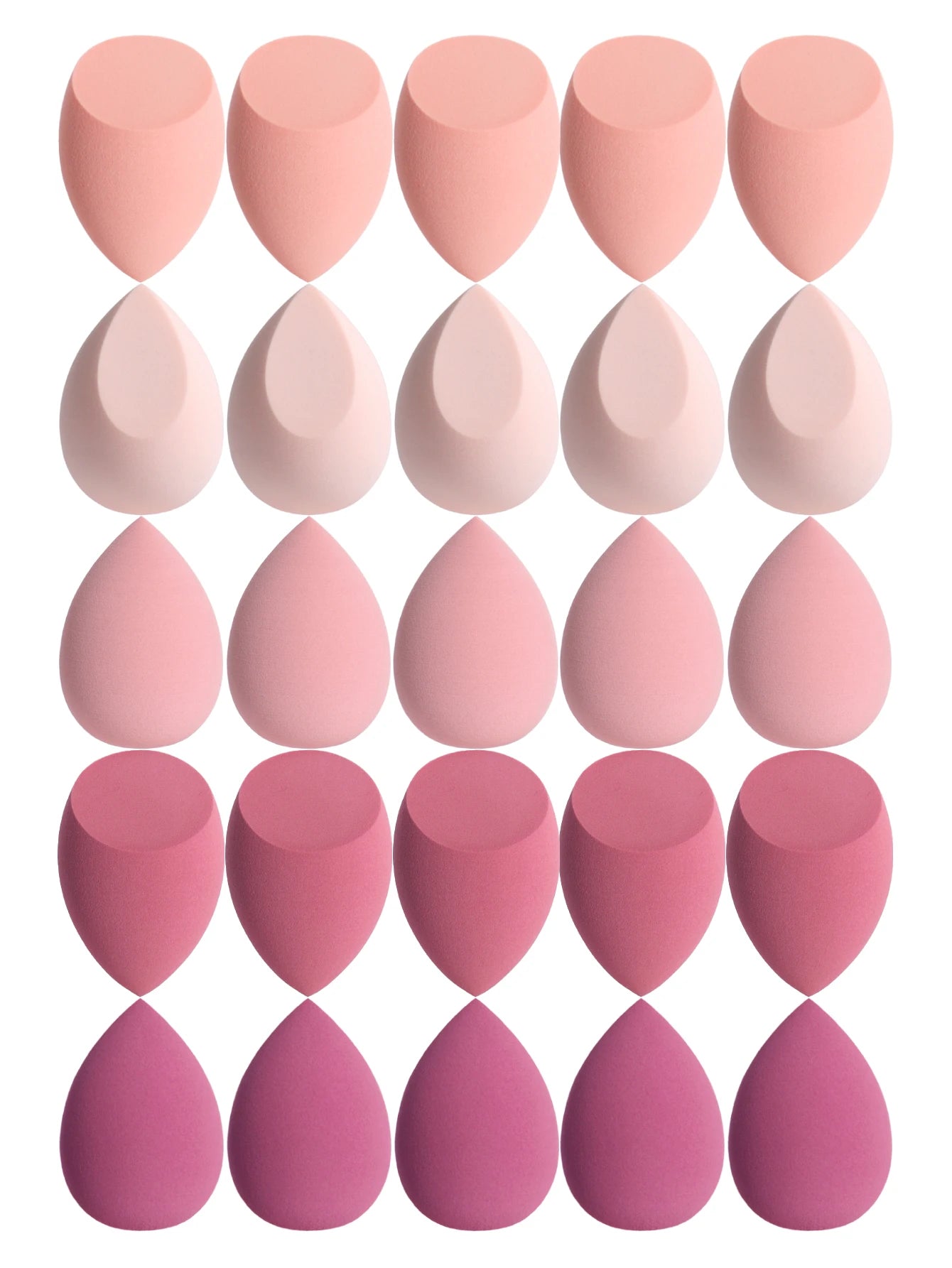 25 Beauty Eggs (Makeup Sponges), Foundation Make-Up Mixed Beauty Sponges, Liquid, Cream and Powder Flawless, Multi-Color Makeup