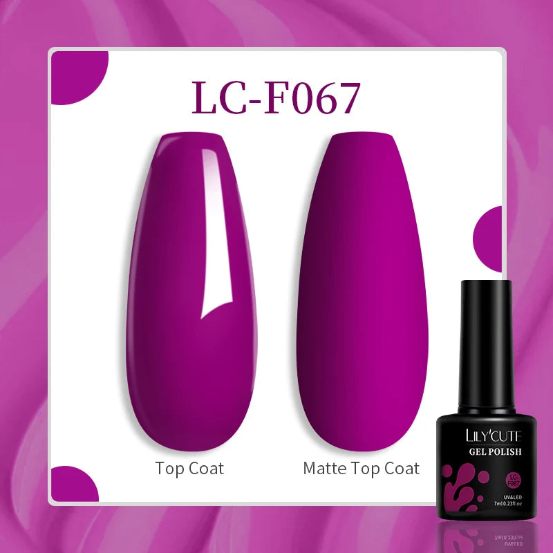 LILYCUTE 7ML Eggshell Gel Nail Polish White Black Material Semi Permanent Autumn Varnish With Any Color Gel Soak Off UV Manicure