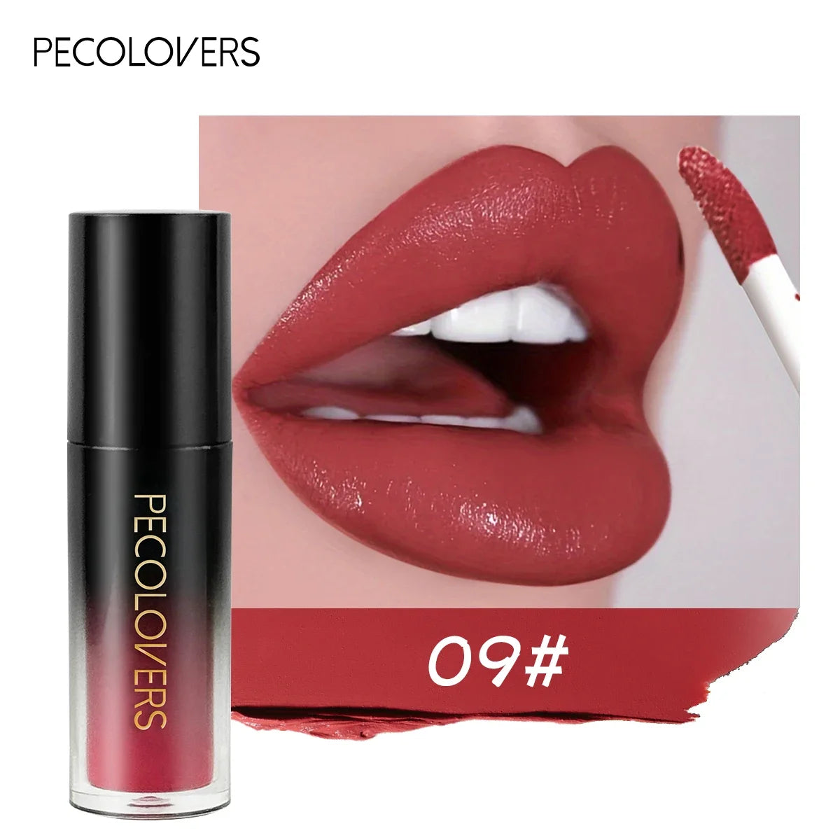 Sexy Red Lip Gloss Velvet Long Lasting Lipstick Makeup Waterproof Non-stick Cup Lip Tint Nude Liquid Lip Stick