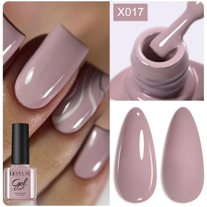 LILYCUTE 5ML Metallic Painting Liner Gel Nail Polish Super Bright Gold Silver Mirror Drawing Gel Semi Permanent Line French Nail