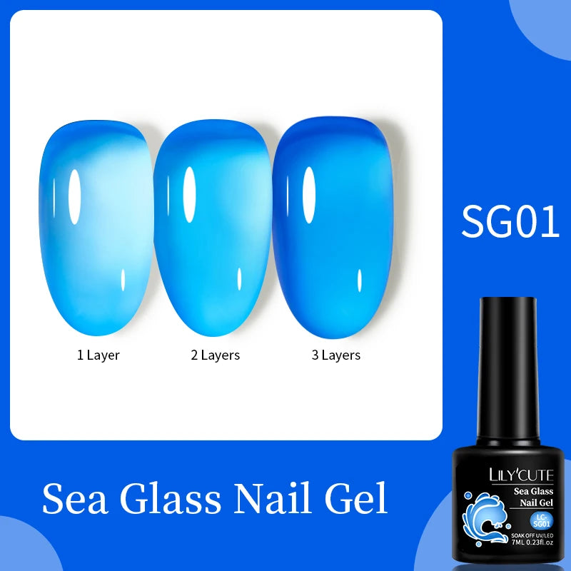 LILYCUTE Fluorescent Nail Gel Polish Orange Red Neon Bright Color Summer Series Soak Off For Manicure Nail Art UV Gel Varnish