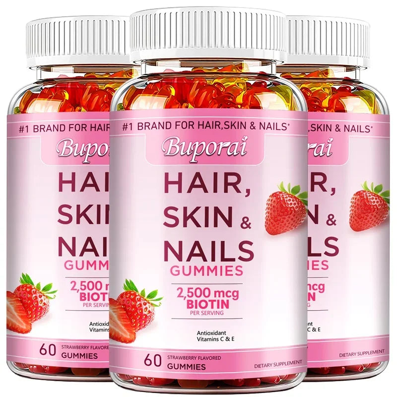 Hair, Skin and Nails Gummies - Supports Skin Care, Nails, Hair, Antioxidants and The Immune System, Antioxidant