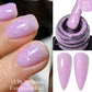 MEET ACROSS 7ml Rubber Base Gel Glitter Nude Pink White 2 In 1 Gel Nail Polish Nail Art Varnish For Nails Winter Autumn Manicure