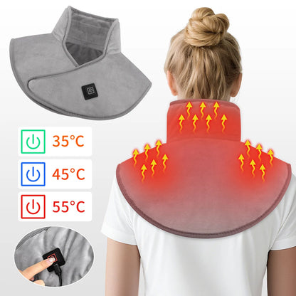 USB Powered Heating Pad for Shoulder Fatigu Relief Constant Temperature Hot Compress Neck and Shoulder Heated Shawl Warmer
