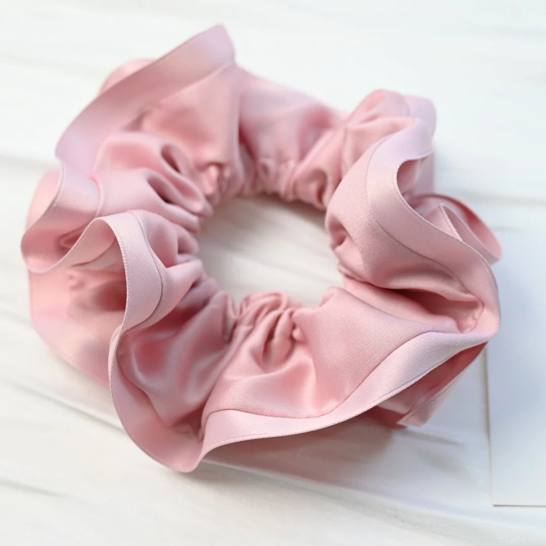 Scrunchies for Hair New Fashion Luxury Satin Silk Hair Loop Bud Shaped HairTies Hair Scrunch for Girls  Headwear