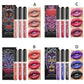 Halloween Lip Gloss Set Sparkling Purple Black Non Stick Lipstick Trio For Party Makeup Beauty Gift
