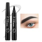 Precision Four-Tip Waterproof Eyebrow Pencil – Long-Lasting, Smudge-Proof, Natural Finish Eyebrow Enhancer