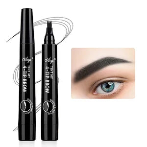 Precision Four-Tip Waterproof Eyebrow Pencil – Long-Lasting, Smudge-Proof, Natural Finish Eyebrow Enhancer