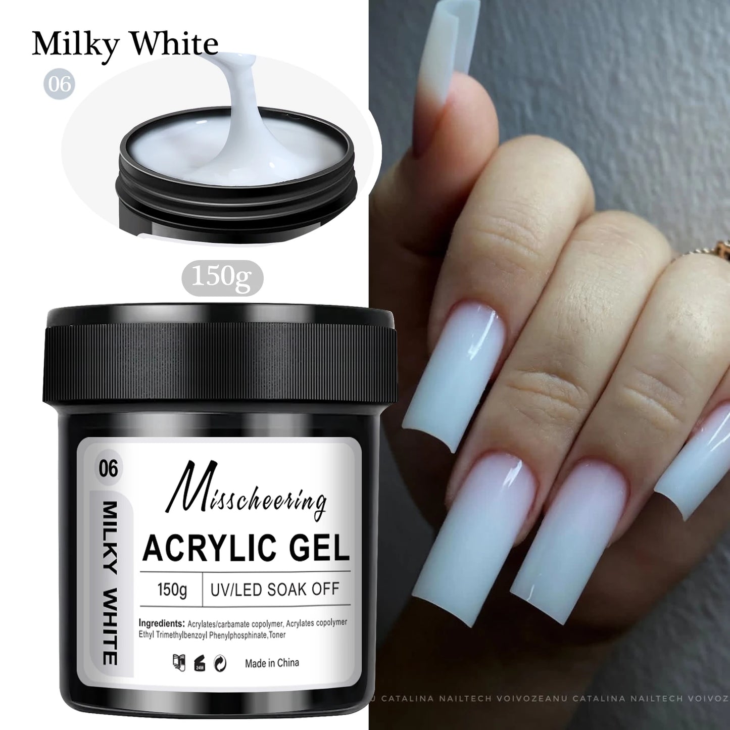 1Jar 100/150g Poly Nail Gel UV LED Cured Builder Nail Gel Acrylic Crystal Nail Extension Gel For Nails DIY At Home Salon