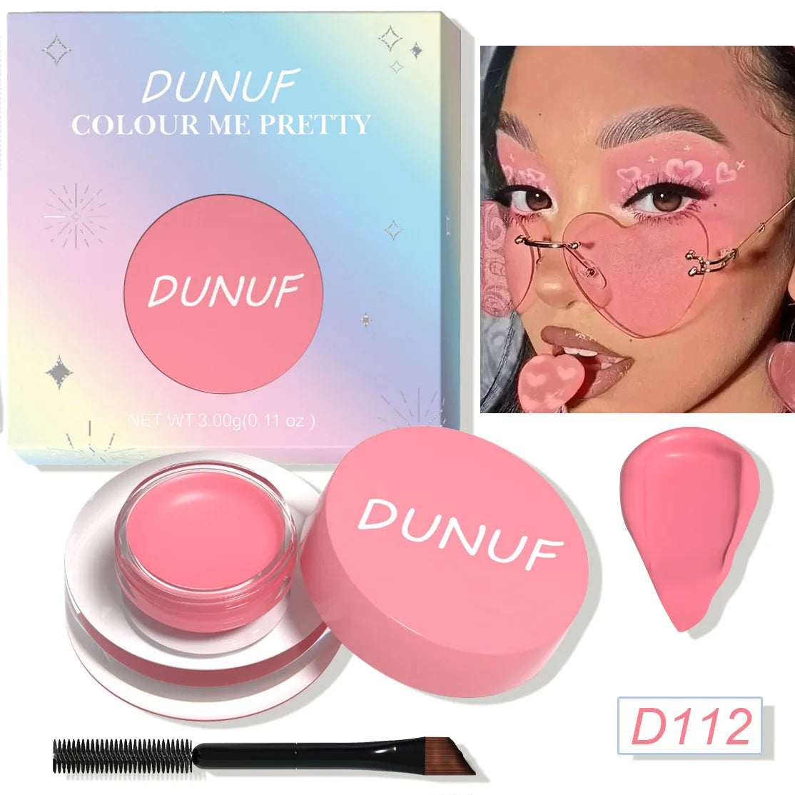 Multipurpose Cream Eyeshadow Eyeliner Waterproof Matte Finish 12 Shades For Professional Makeup Artists And Beginners