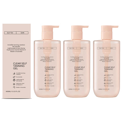 Self Tanning Gel Bronzer Natural Glow Bronze Wheat Skin Hydrating Firming Lightweight Non Sticky Body Face Summer Care