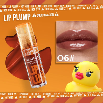 Duck Lip Plump Lip Oil Moisturizing Lip Gloss Mirror Water nature long-lasting  Gloss Gloss Pearl Lip Glaze Set