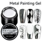 LILYCUTE 5ML Metallic Painting Liner Gel Nail Polish Super Bright Gold Silver Mirror Drawing Gel Semi Permanent Line French Nail