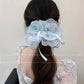 Korea Fashion Dot Satin Scrunchies For Women White big Hair Bands Elastic Silk Hair Tie Girls Black ponytail holder hair rope