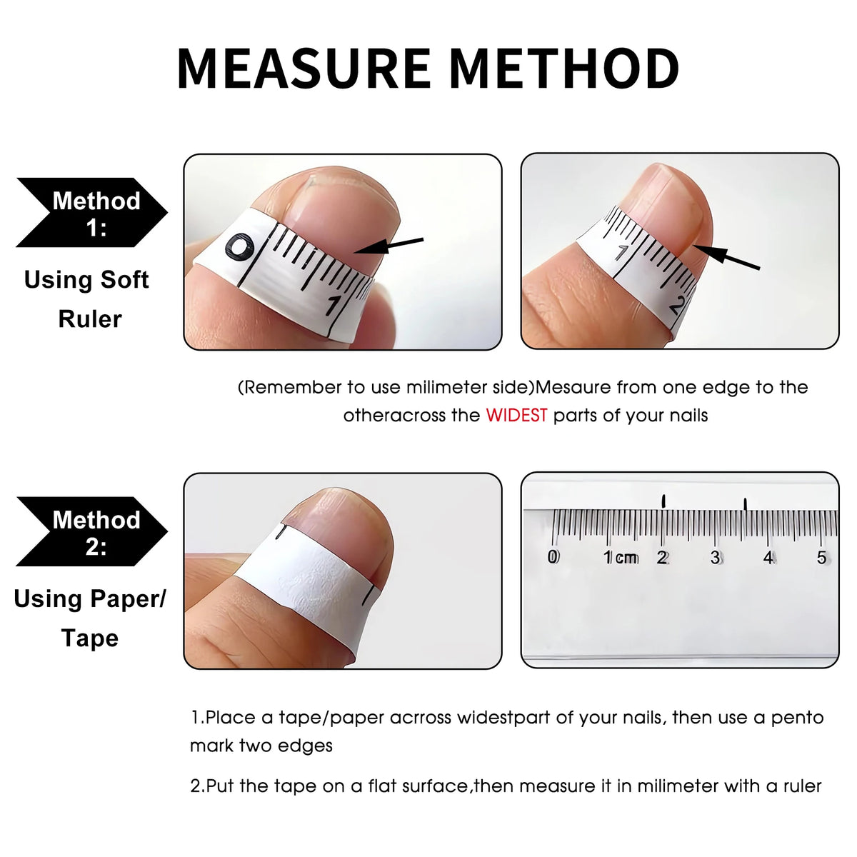 24pcs Press on Nails Resin False Nail Tips Pre-Painted for Halloween Party Gothic Cosplay Accessories