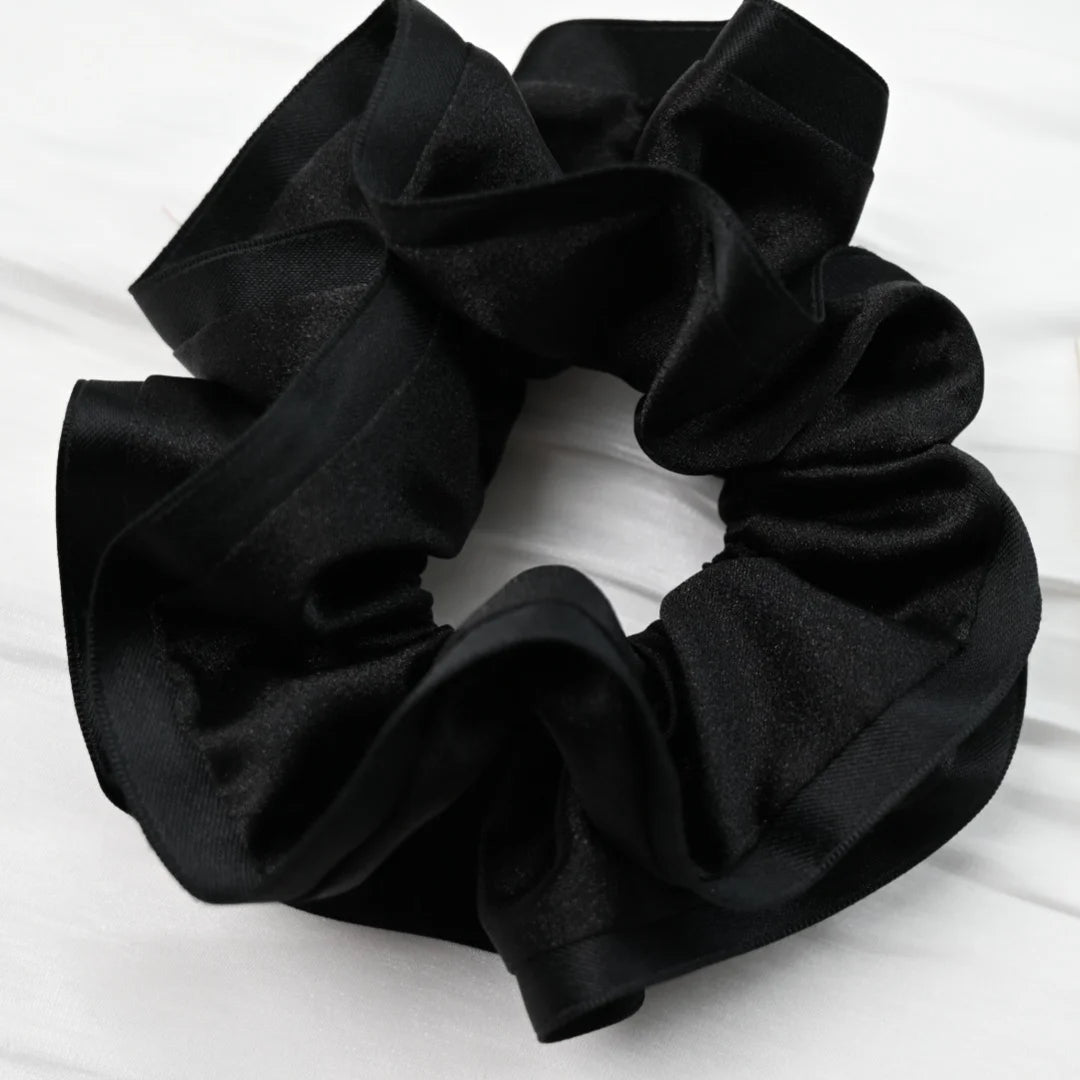 Scrunchies for Hair New Fashion Luxury Satin Silk Hair Loop Bud Shaped HairTies Hair Scrunch for Girls  Headwear