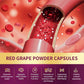 Red Grape Powder Capsules, 12-Hour Slow-Release Resveratrol for Fast Absorption, 120 Vegetarian Capsules