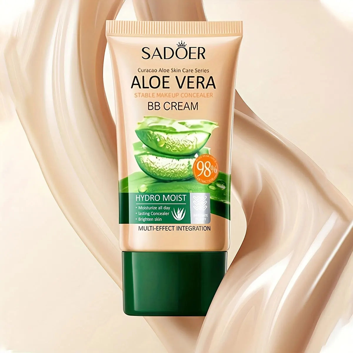Aloe Concealer BB Cream, Natural Color Moisturizing Liquid Foundation, Covering Concealer, Covering Pores And Defects,