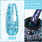 Mtssii 7ml Reflective Glitter Thermal Gel Nail Polish Color Changing Gel Semi-permanent Nail Art Varnishes Soak Off UV LED Gel