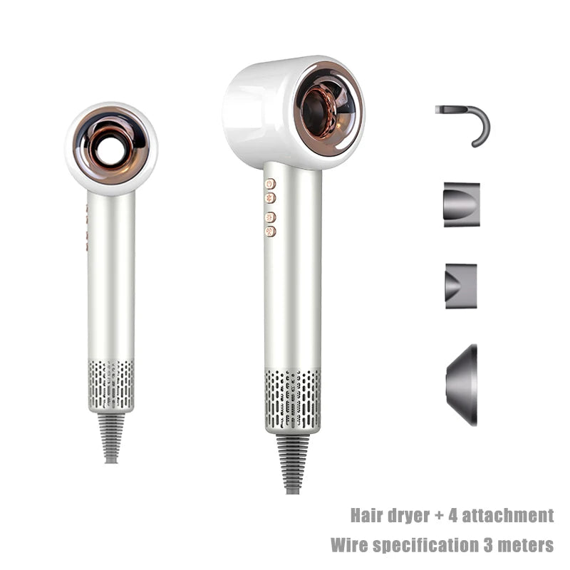 Professional Hair Dryer 1600W 220v Leafless Negative Ion Hair Dryer Home Travel Hair Styler Blow drier