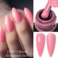 MEET ACROSS 7ml Rubber Base Gel Glitter Nude Pink White 2 In 1 Gel Nail Polish Nail Art Varnish For Nails Winter Autumn Manicure