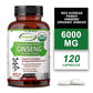Korean Red Panax Ginseng + Ginkgo Biloba Capsules Increases Energy, Mood, Stamina & Performance, Supports Mental Health