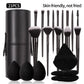 Black Makeup Brush Set Professional Super soft detail brush Blush Brush Foundation Concealer Eyeshadow Brush Women Beauty Tool