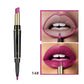Pudaier Makeup 2 in 1 Matte Lipstick & Lip Liner Nude Lip Stick Pencil Make up Cosmetics Lip Balm Matt Cream Lipbalm Lipliner