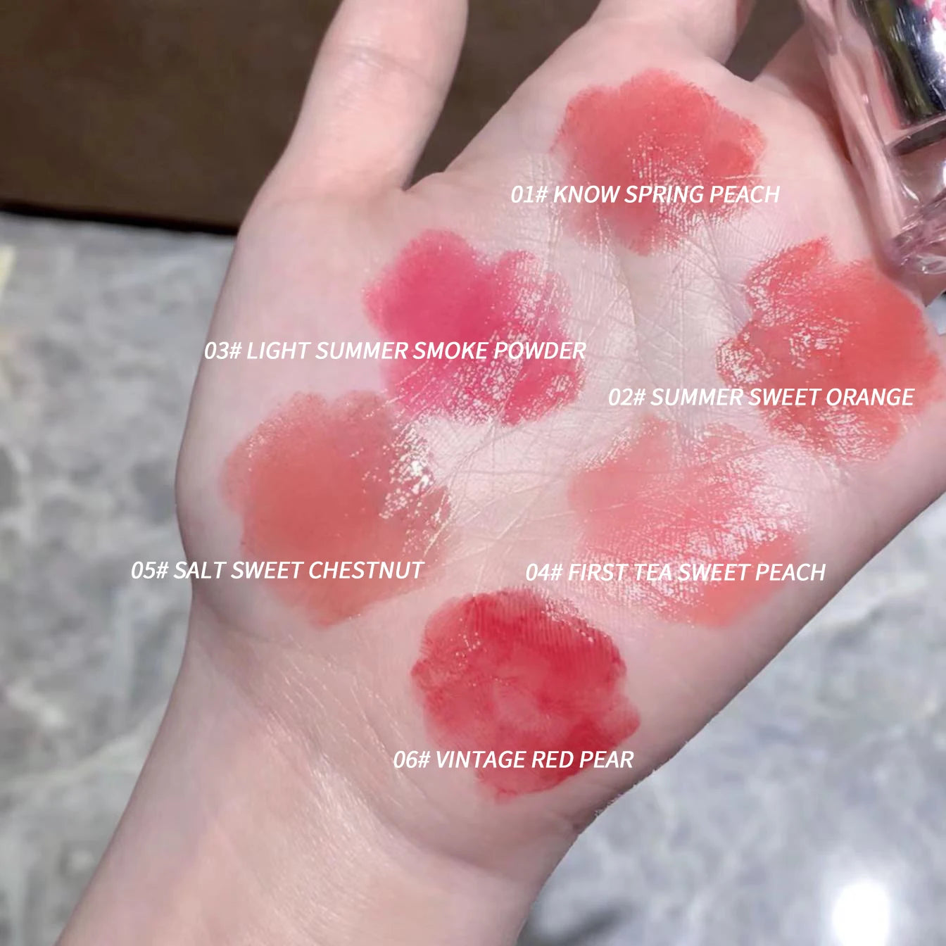 Gege bear Lightweight and translucent lipstick Watery Lip Gloss Lightweight Moisturizing Non-clumpy Ombre-lip Non-sticky