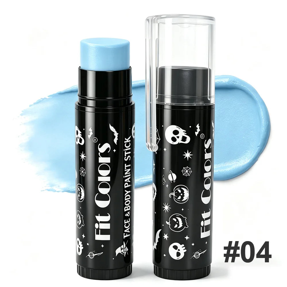 14 Colors Face & Body Paint Stick Halloween Cream Makeup Crayon Highly Pigmented Full Coverage Face Painting for Party Cosplay