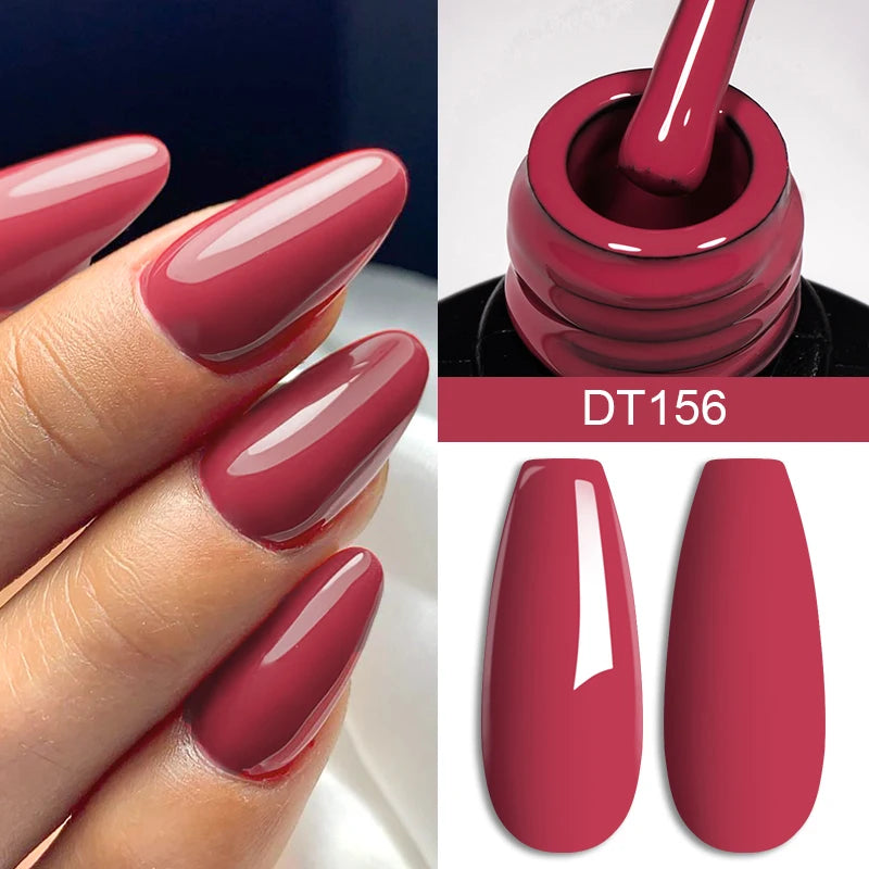 MEET ACROSS 7ml Eggshell Thermal Gel Nail Polish Temperature Changing Gradient Nail Art Varnish Winter Soak Off Gel For Nails