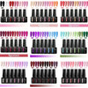 MEET ACROSS 6Pcs Gel Nail Polish Set Pink Red Green Macaron Color Manicure Kit For Nails UV Gel Nail Art Varnish Nail Supplies