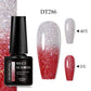 MEET ACROSS 7ml Eggshell Thermal Gel Nail Polish Temperature Changing Gradient Nail Art Varnish Winter Soak Off Gel For Nails