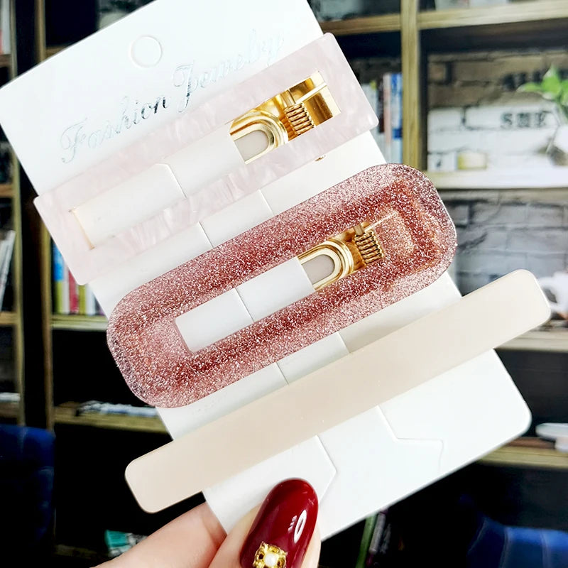2/3pcs Hair Clip Set Acetate Hairpin Women Hair Accessories Jewelry Korean Femme Barrettes Hairgrip For Woman Girls Headwear