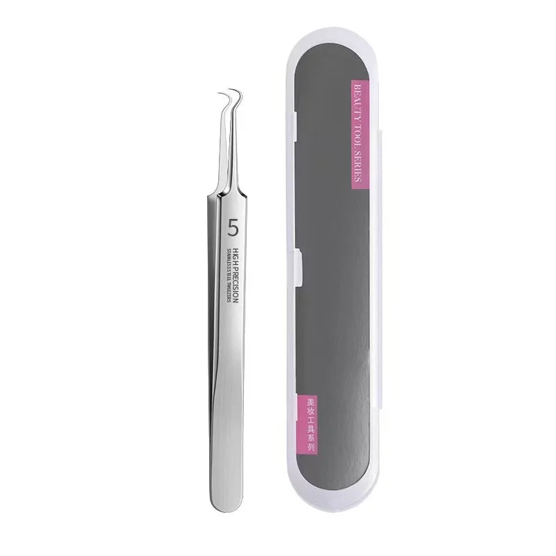 German Ultra-fine No. 5 Cell Pimples Blackhead Clip Tweezers Beauty Face Health Salon Special blackhead remover Acne Needle Tool