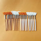 10/20/50pcs Fan Shape Foundation Makeup Brushes Multifunctional Facial Mask Brush Essential Oil Women Beauty Makeup Tools Brush