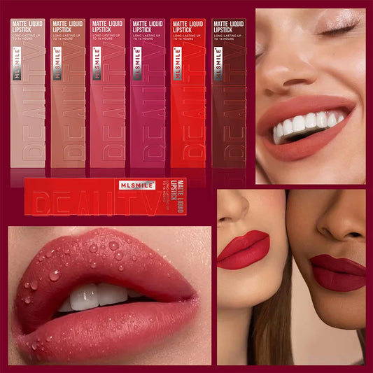 Matte Ink Liquid Lipstick – Long-Lasting Velvet Nude Lip Tint, Waterproof, Moisturizing Lip Makeup