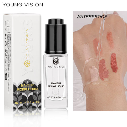 Makeup Mixing Liquid - Revives Dry Gel Liners & Transform Powder to Cream for Eyeshadow & Blush, Multi-Use Primer & Sealer